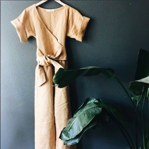 Amae.co Kimono Linen Jumpsuit New